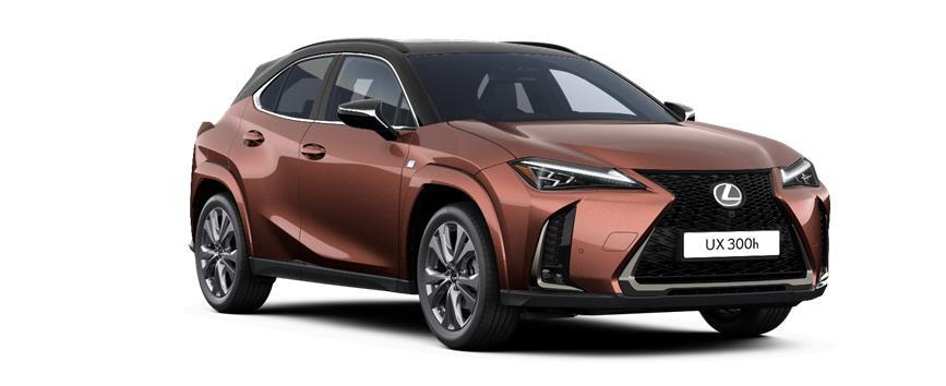 UX F SPORT Executive Bi-ton Cuivre Basson / toit et piliers noirs (9L8), frame 3